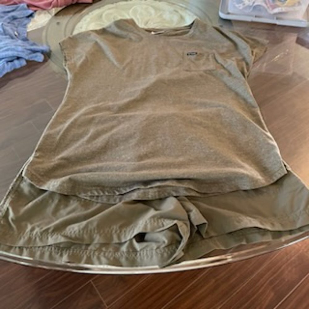 Women's Columbia Shirt and Short Set Olive Green